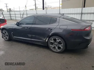 2021 Kia Stinger GT-Line with VIN KNAE15LA6M6094440, listed as a Copart auction lot 44260985 with 51,364 mi miles and Salvage Title. Bid and sale history available at carsss.com. Image 2.