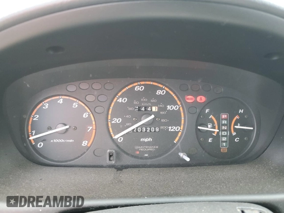 1999 Honda CR-V EX with VIN JHLRD1865XC079929, listed as a Copart auction lot 50104755 with 203,209 mi miles and Salvage Title. Bid and sale history available at carsss.com. Image 9.