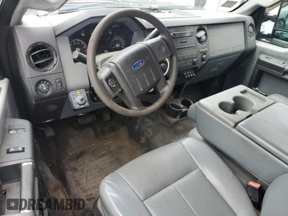 2014 Ford F-250 XL with VIN 1FTBF2B69EEA26787, listed as a Copart auction lot 49214335 with 62,142 mi miles and Salvage title. Bid and sale history available at DreamBid. Image 8.