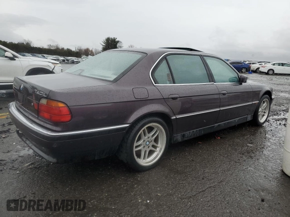 1997 BMW 7 Series 740il with VIN WBAGJ8329VDM00157, listed as a Copart auction lot 84459384 with 179,307 mi miles and Clean Title. Bid and sale history available at carsss.com. Image 3.