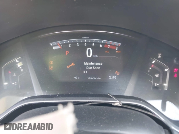 2019 Honda CR-V EX with VIN 5J6RW1H5XKL008095, listed as a IAAI auction lot 41947757 with 66,752 mi miles and . Bid and sale history available at DreamBid. Image 7.