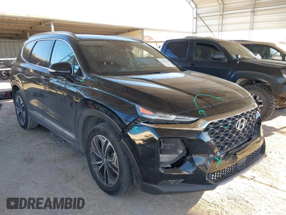 2019 Hyundai Santa Fe Ultimate with VIN 5NMS53AA3KH039879, listed as a IAAI auction lot 41223704 with 71,169 mi miles. Bid and sale history available at carsss.com. Image 1.