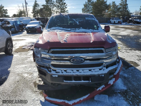 2020 Ford F-150 XL with VIN 1FTEW1E48LFA80154, listed as a Copart auction lot 84073994 with 127,930 mi miles and Salvage Title. Bid and sale history available at carsss.com. Image 5.