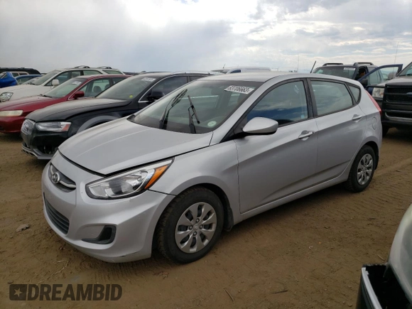 2017 Hyundai Accent SE with VIN KMHCT5AEXHU345080, listed as a Copart auction lot 63706663 with 50,070 mi miles. Bid and sale history available at carsss.com. Image 1.