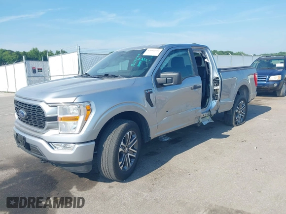 2022 Ford F-150 XL with VIN 1FTEX1EP3NFA65331, listed as a IAAI auction lot 42601392 with 21,187 mi miles and . Bid and sale history available at DreamBid. Image 18.