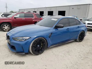 2023 BMW M3 Competition xDrive with VIN WBS43AY07PFP17918, listed as a Copart auction lot 58379405 with 11,581 mi miles and Salvage title. Bid and sale history available at DreamBid. Image 1.