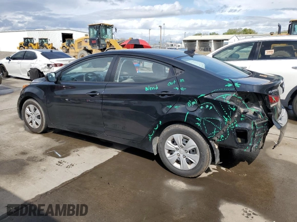2016 Hyundai Elantra SE with VIN 5NPDH4AE8GH754417, listed as a Copart auction lot 50163685 with 140,004 mi miles and Salvage title. Bid and sale history available at DreamBid. Image 2.