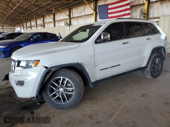 2017 Jeep Grand Cherokee Limited with VIN 1C4RJEBG5HC793379, listed as a Copart auction lot 59575685 with 207,307 mi miles and Salvage title. Bid and sale history available at DreamBid. Image 1.