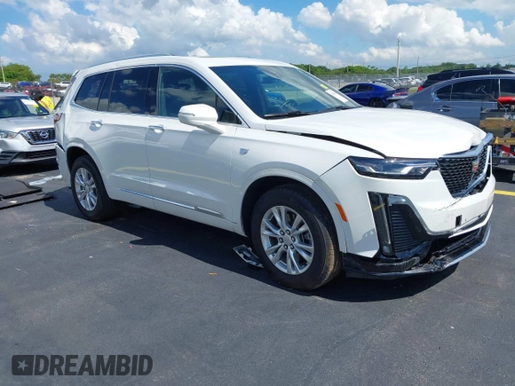 2024 Cadillac XT6 AWD Luxury with VIN 1GYKPBR4XRZ742186, listed as a IAAI auction lot 42265469 with 16,688 mi miles and . Bid and sale history available at DreamBid. Image 1.