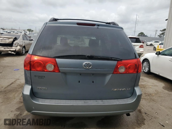 2010 Toyota Sienna CE with VIN 5TDKK4CC3AS340287, listed as a Copart auction lot 55134155 with 188,394 mi miles and Salvage Title. Bid and sale history available at DreamBid. Image 6.