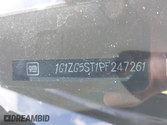 2023 Chevrolet Malibu RS with VIN 1G1ZG5ST1PF247261, listed as a IAAI auction lot 41757773 with 30,613 mi miles and . Bid and sale history available at DreamBid. Image 9.