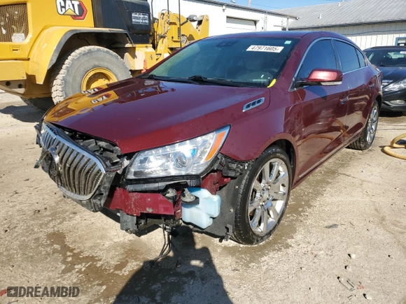 2014 Buick LaCrosse Premium I with VIN 1G4GD5G34EF305629, listed as a Copart auction lot 47971605 with 196,701 mi miles and Salvage Title. Bid and sale history available at carsss.com. Image 1.