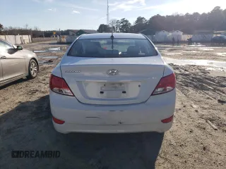 2017 Hyundai Accent SE with VIN KMHCT4AE6HU370276, listed as a Copart auction lot 45714175 with 130,362 mi miles and Salvage Title. Bid and sale history available at carsss.com. Image 6.