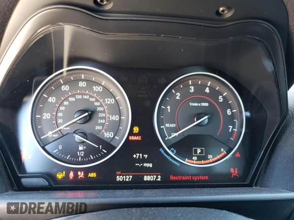 2016 BMW 2 Series 228i with VIN WBA1F9C54GV546387, listed as a Copart auction lot 72488443 with 50,127 mi miles. Bid and sale history available at carsss.com. Image 9.