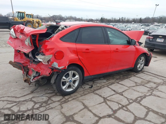 2013 Ford Focus SE with VIN 1FADP3F24DL150307, listed as a IAAI auction lot 41515237 with 130,387 mi miles. Bid and sale history available at carsss.com. Image 4.