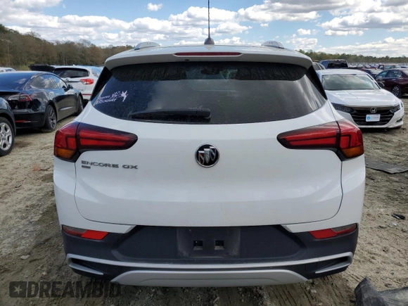 2022 Buick Encore GX Select with VIN KL4MMESL1NB012058, listed as a Copart auction lot 53229785 with 33,928 mi miles and Salvage title. Bid and sale history available at DreamBid. Image 6.