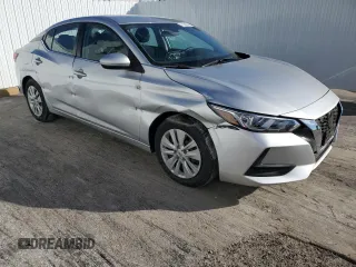 2022 Nissan Sentra S with VIN 3N1AB8BV2NY278145, listed as a Copart auction lot 80972623 with 3,484 mi miles and Clean Title. Bid and sale history available at carsss.com. Image 4.