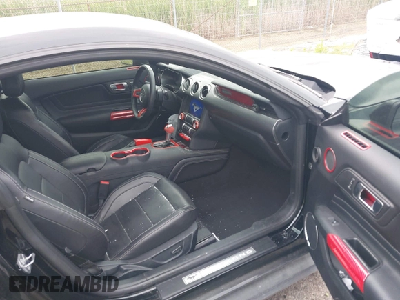 2021 Ford Mustang EcoBoost z VIN 1FA6P8TH7M5132841, wystawiony jako IAAI lot #42364830 z przebiegiem 22 331 mil mil oraz . Historia ofert i sprzedaży dostępna na DreamBid. Obrazek 5.