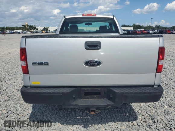 2005 Ford F-150 XL with VIN 1FTRF12225NC03167, listed as a Copart auction lot 61046445 with 153,050 mi miles and Salvage title. Bid and sale history available at DreamBid. Image 6.