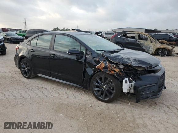 2024 Toyota Corolla XSE with VIN 5YFT4MCEXRP187024, listed as a Copart auction lot 51698325 with 57,561 mi miles and Salvage Title. Bid and sale history available at carsss.com. Image 4.