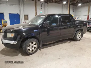 2007 Honda Ridgeline RTL w/Leather with VIN 2HJYK16527H005353, listed as a Copart auction lot 43468505 with 0 mi miles and Clean Title. Bid and sale history available at carsss.com. Image 1.