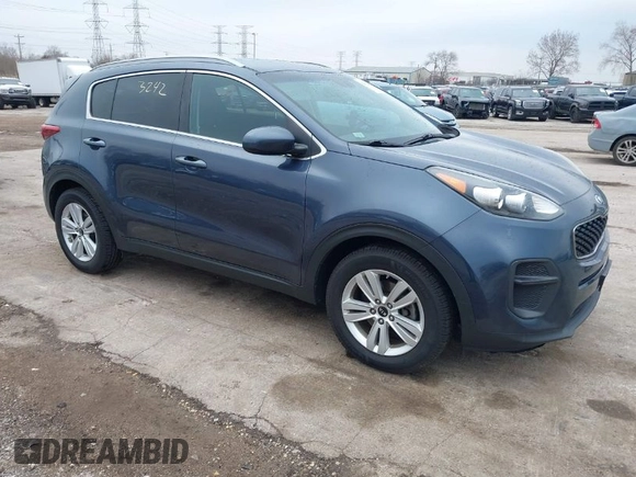 2017 Kia Sportage LX with VIN KNDPM3AC0H7094509, listed as a IAAI auction lot 42013242 with 161,918 mi miles. Bid and sale history available at carsss.com. Image 1.