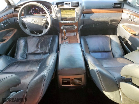 2010 Lexus LS 460 with VIN JTHBL5EF4A5093747, listed as a Copart auction lot 46369575 with 117,899 mi miles and Salvage Title. Bid and sale history available at carsss.com. Image 8.