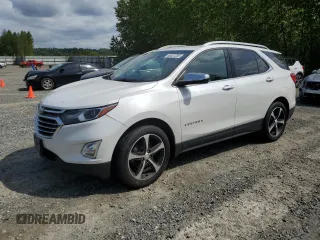 2018 Chevrolet Equinox Premier with VIN 2GNAXWEX1J6326785, listed as a Copart auction lot 55337285 with Not Provided miles and Salvage Title. Bid and sale history available at carsss.com. Image 1.