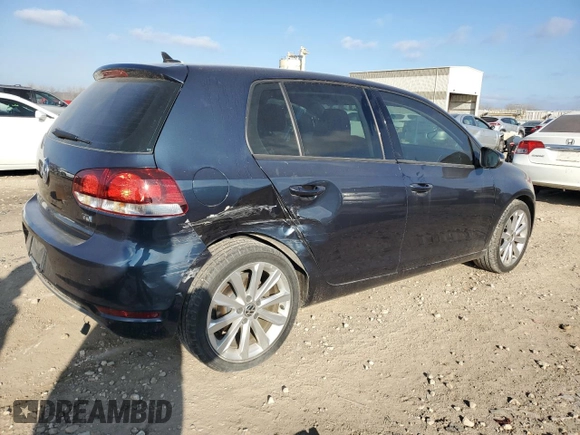 2012 Volkswagen Golf TDI with VIN WVWNM7AJ1CW016932, listed as a Copart auction lot 85508254 with 104,743 mi miles and Salvage title. Bid and sale history available at DreamBid. Image 3.