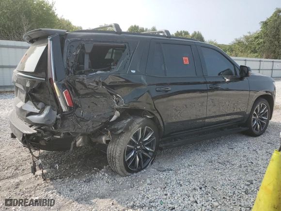 2022 Cadillac Escalade Sport Platinum with VIN 1GYS4GKL8NR201462, listed as a Copart auction lot 70836364 with 20,843 mi miles and Salvage Title. Bid and sale history available at carsss.com. Image 3.