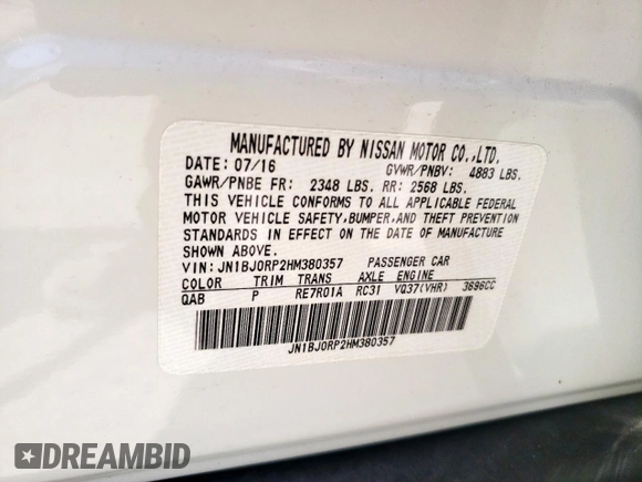 2017 Infiniti QX50 z VIN JN1BJ0RP2HM380357, wystawiony jako Copart lot #57205385 z przebiegiem 24 868 mil mil oraz Szkoda całkowita • Salvage title. Historia ofert i sprzedaży dostępna na DreamBid. Obrazek 13.
