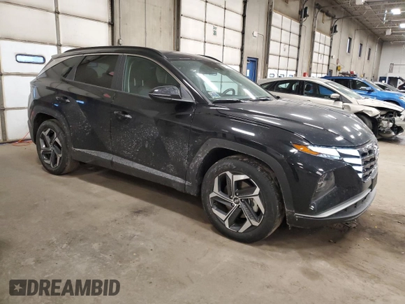 2023 Hyundai Tucson SEL with VIN 5NMJF3AE3PH282739, listed as a Copart auction lot 48512605 with 20,869 mi miles and Salvage Title. Bid and sale history available at carsss.com. Image 4.