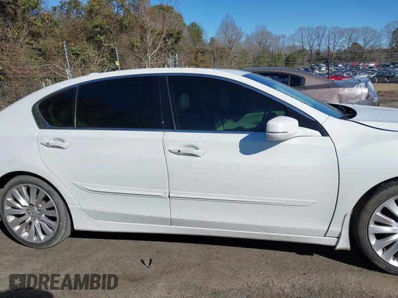 2014 Acura RLX Advance Pkg with VIN JH4KC1F94EC001457, listed as a IAAI auction lot 41642199 with 208,443 mi miles. Bid and sale history available at carsss.com. Image 12.
