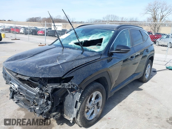 2023 Hyundai Tucson SEL with VIN 5NMJBCAE0PH220551, listed as a IAAI auction lot 41776552 with 46,002 mi miles. Bid and sale history available at carsss.com. Image 2.
