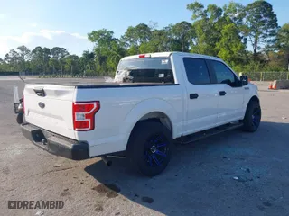 2018 Ford F-150 XL with VIN 1FTEW1CB6JKD95394, listed as a IAAI auction lot 41547286 with 43,037 mi miles. Bid and sale history available at carsss.com. Image 4.