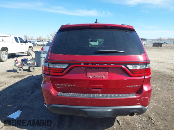 2015 Dodge Durango Limited with VIN 1C4RDJDG5FC688626, listed as a IAAI auction lot 41734454 with 156,869 mi miles and . Bid and sale history available at DreamBid. Image 17.