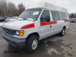 2007 Ford Econoline Cargo Commercial with VIN 1FTNS24W97DA25654, listed as a IAAI auction lot 41511754 with 190,780 mi miles and . Bid and sale history available at DreamBid. Image 2.