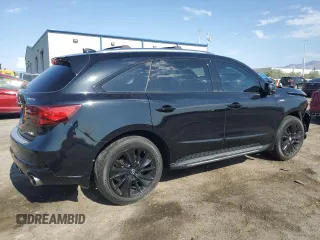2019 Acura MDX Technology with VIN 5J8YD4H05KL011873, listed as a Copart auction lot 60115525 with 47,025 mi miles and Salvage title. Bid and sale history available at DreamBid. Image 3.