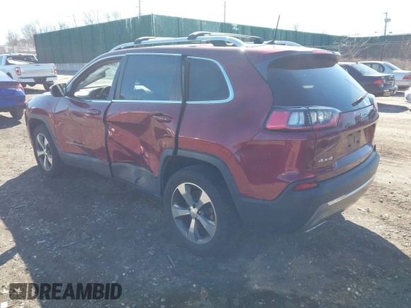 2019 Jeep Cherokee Limited z VIN 1C4PJMDX4KD446514, wystawiony jako IAAI lot #41855734 z przebiegiem 65 628 mil mil oraz . Historia ofert i sprzedaży dostępna na DreamBid. Obrazek 3.