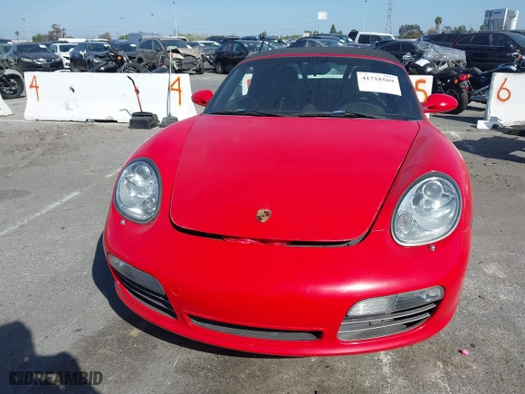 2008 Porsche Boxster S with VIN WP0CB29858U730258, listed as a IAAI auction lot 41718569 with 209,434 mi miles. Bid and sale history available at carsss.com. Image 12.