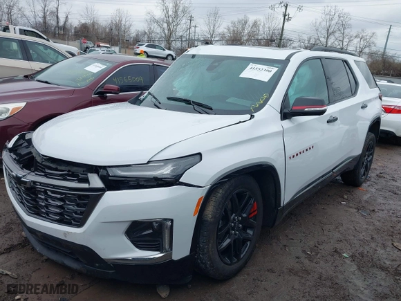 2023 Chevrolet Traverse Premier with VIN 1GNEVKKW6PJ314896, listed as a IAAI auction lot 41552390 with 25,535 mi miles. Bid and sale history available at carsss.com. Image 18.