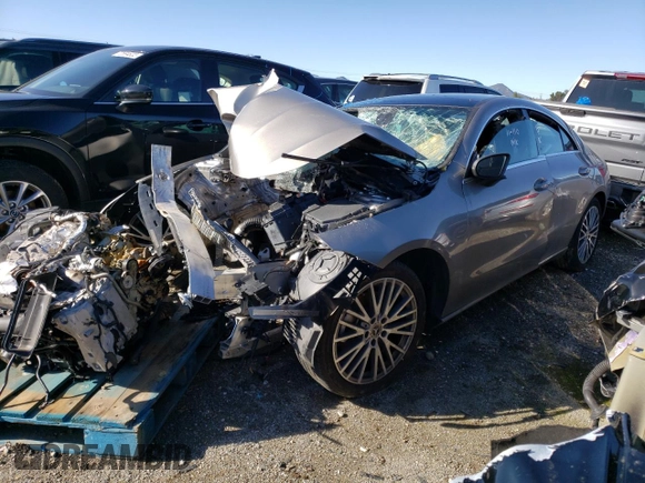 2020 Mercedes-Benz CLA with VIN WDD5J4GB7LN039439, listed as a Copart auction lot 36752503 with 0 mi miles. Bid and sale history available at carsss.com. Image 1.