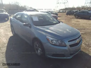 2013 Chevrolet Malibu LS with VIN 1G11B5SA7DU120371, listed as a IAAI auction lot 27206235 with 107,000 mi miles. Bid and sale history available at carsss.com. Image 1.