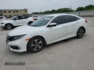 2020 Honda Civic LX z VIN 19XFC2F65LE024606, wystawiony jako Copart lot #53849295 z przebiegiem 36 654 mil mil oraz Czysty tytuł • Clean title. Historia ofert i sprzedaży dostępna na DreamBid. Obrazek 1.