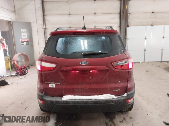2019 Ford EcoSport SE with VIN MAJ6S3GL1KC305648, listed as a IAAI auction lot 41333376 with 80,646 mi miles and . Bid and sale history available at DreamBid. Image 17.