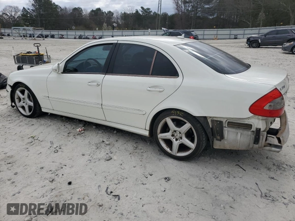 2009 Mercedes-Benz E-Class Luxury 3.5L with VIN WDBUF56X39B362163, listed as a Copart auction lot 47314845 with 105,375 mi miles and Salvage Title. Bid and sale history available at carsss.com. Image 2.