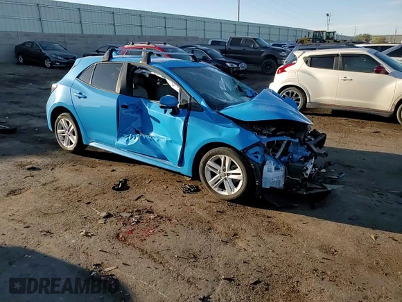 2020 Toyota Corolla Hatchback SE with VIN JTND4RBE3L3091394, listed as a Copart auction lot 67681004 with 34,606 mi miles and Salvage Title. Bid and sale history available at carsss.com. Image 10.