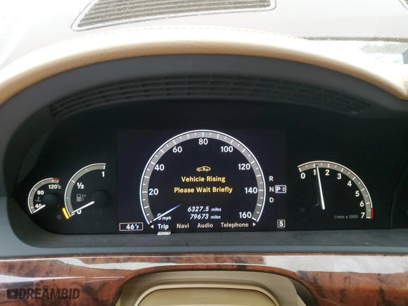 2009 Mercedes-Benz S-Class 5.5L V8 with VIN WDDNG71X39A259407, listed as a Copart auction lot 82057784 with 79,673 mi miles and Clean Title. Bid and sale history available at carsss.com. Image 9.