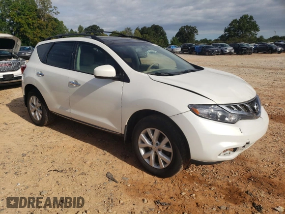 2012 Nissan Murano SL with VIN JN8AZ1MW9CW209208, listed as a Copart auction lot 70034254 with 172,605 mi miles and Salvage Title. Bid and sale history available at carsss.com. Image 4.