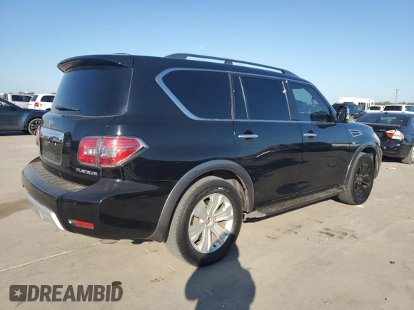 2018 Nissan Armada Platinum with VIN JN8AY2NE9J9730021, listed as a Copart auction lot 72565294 with 150,363 mi miles and Clean Title. Bid and sale history available at carsss.com. Image 3.